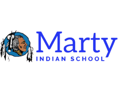 Marty Indian School Shipping Label