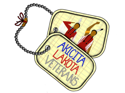 Akicita Lakota Veterans Shipping Label